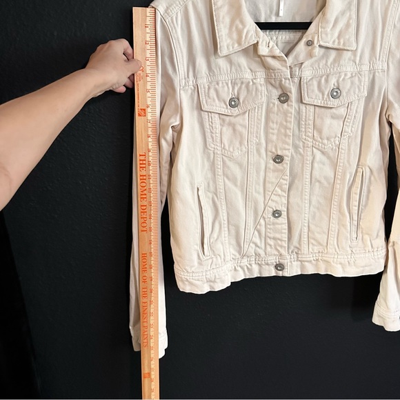 Free People Cream Denim Jacket - Picture 9 of 9